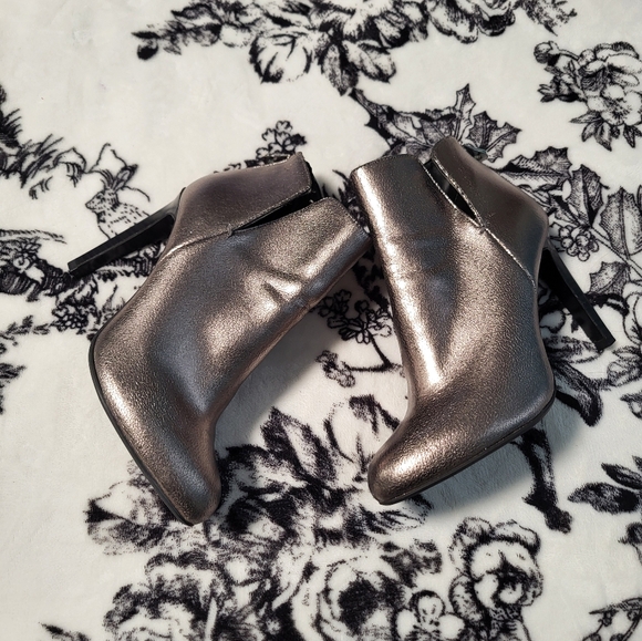 Zara Trafaluc Silver Ankle Boots, 6 - Picture 11 of 12
